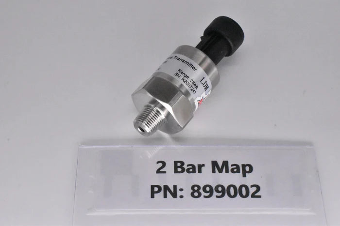 2 Bar MAP Sensor (Reads - 14.7 PSI to +14.7 PSI) PN: 899002