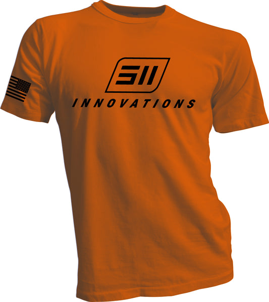 Black on Orange 511 Logo T-Shirt