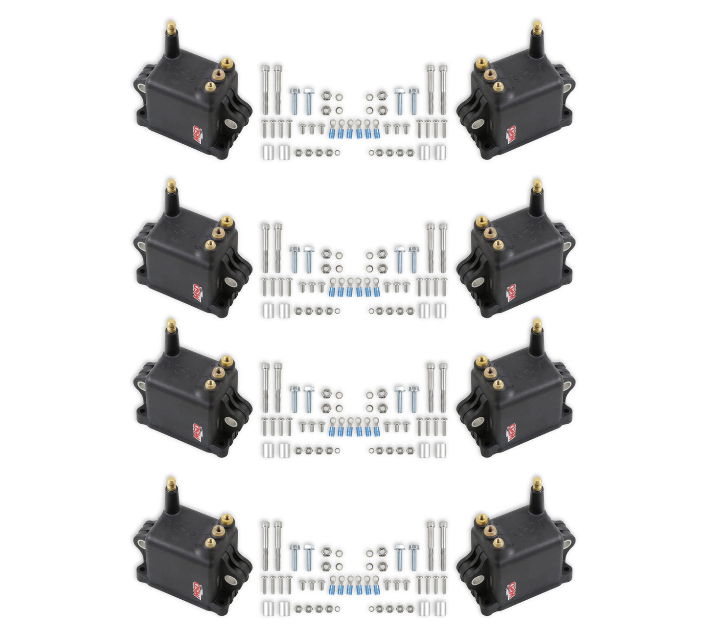 MSD Ignition Coil - High Output - 8-Pack - Black 828038