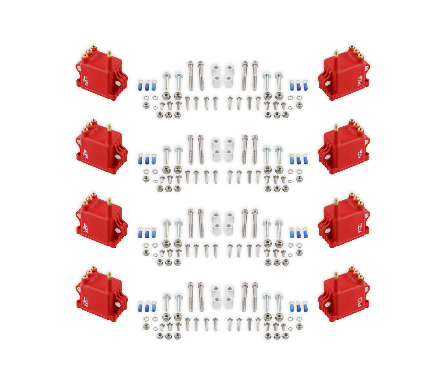 MSD Ignition Coil - High Output - 8-Pack - Red 82808