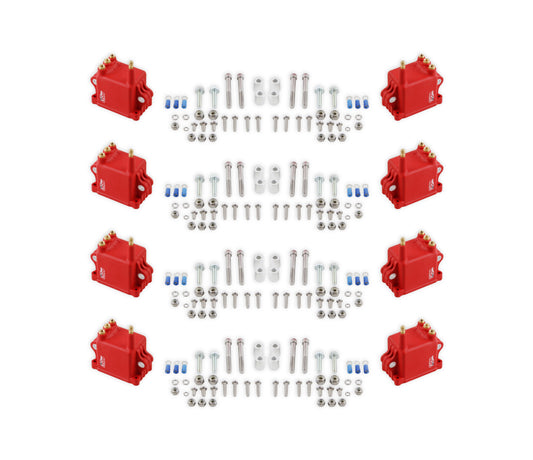MSD Ignition Coil - High Output - 8-Pack - Red 82808