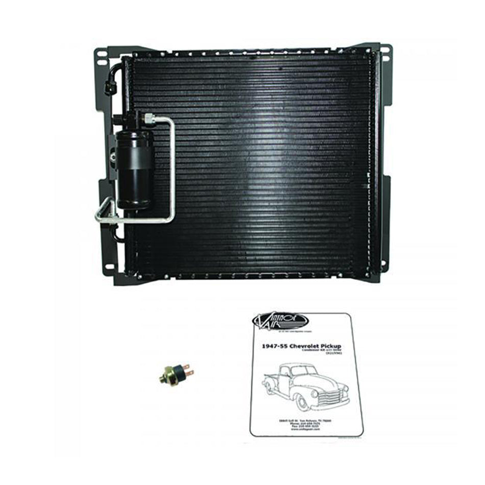 VIN021550 47-55 Chevy P/U SureFit Condenser Kit w/Drier