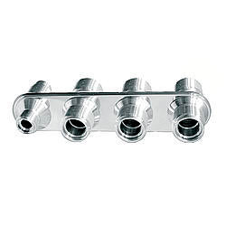VIN386600-MBA 4 Way Inline Bulkhead #6 & #10 O-Ring