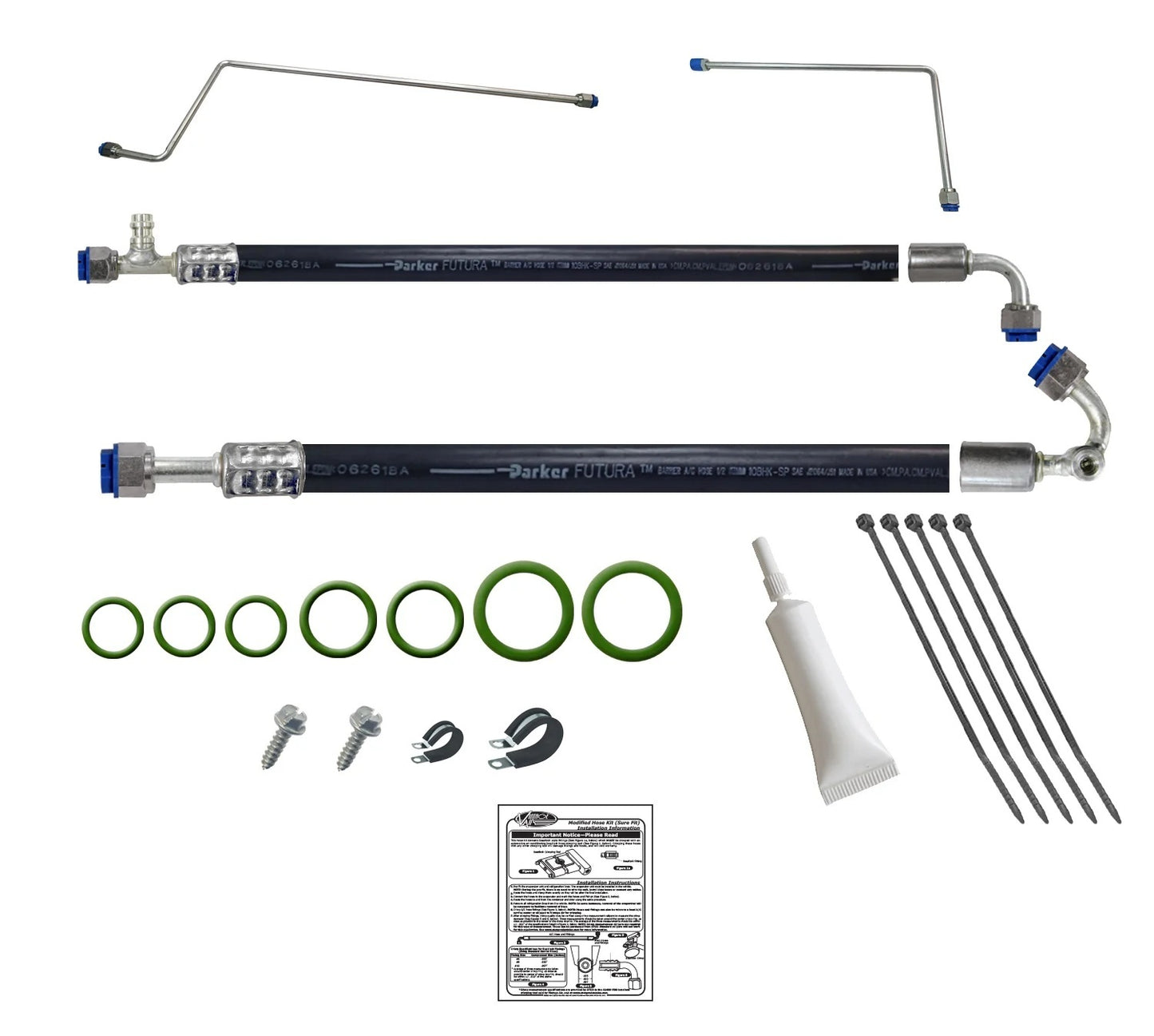 VIN521211 81-87 Chevy P/U Hose Kit 134a